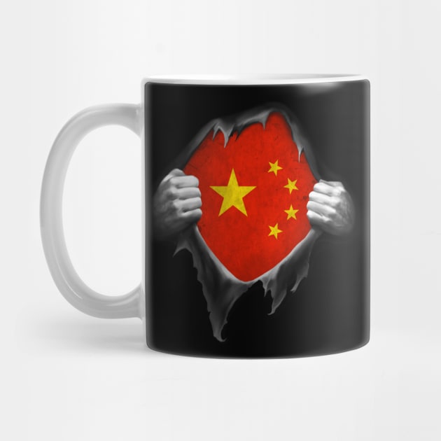 China Flag Chinese Roots DNA Pride Gift by nikolayjs